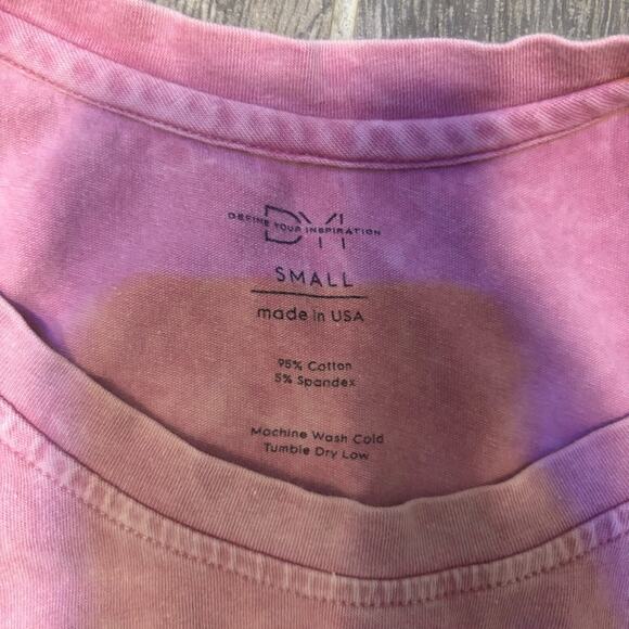 ⭐️ 3/$21 ⭐️DYI Define Your Inspiration Pink Tie-Dye Sleeveless Top Knot Detail - Picture 2 of 5